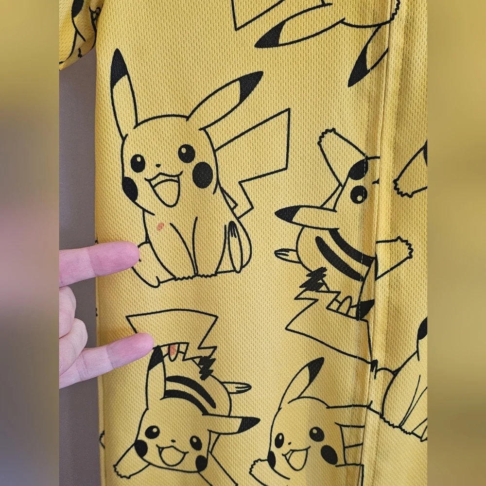 Pokemon Pikachu Pajama Romper XS 4/5 Short Sleeves